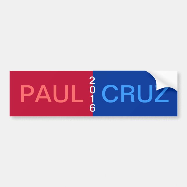 PAUL CRUZ 2016 Bumper Sticker (Front)