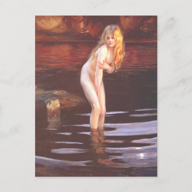 Paul Émile Chabas - Baigneuse (Bather) Postcard (Front)