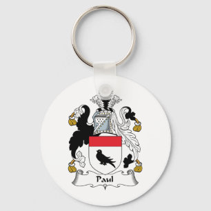 Paul Family Crest Key Ring