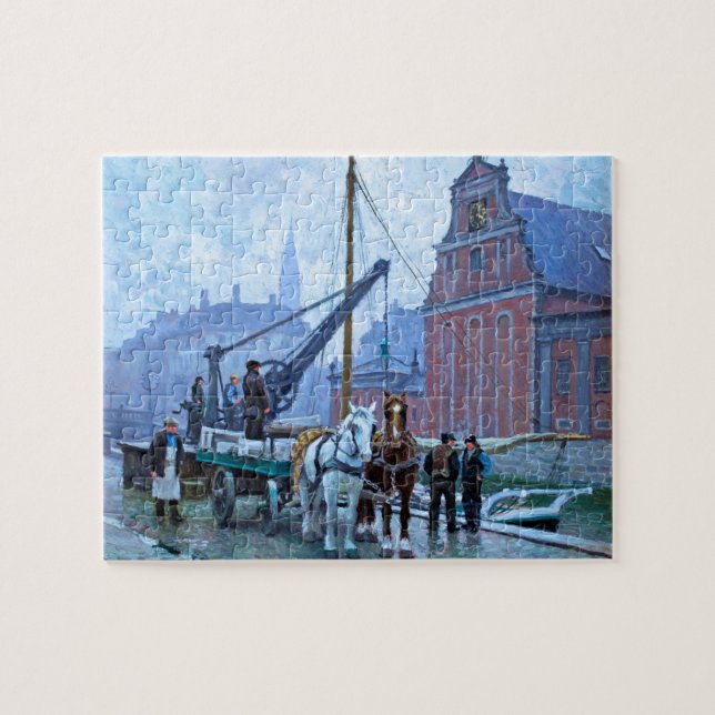 Paul Fischer The Holmen Church Copenhagen Jigsaw Puzzle (Horizontal)