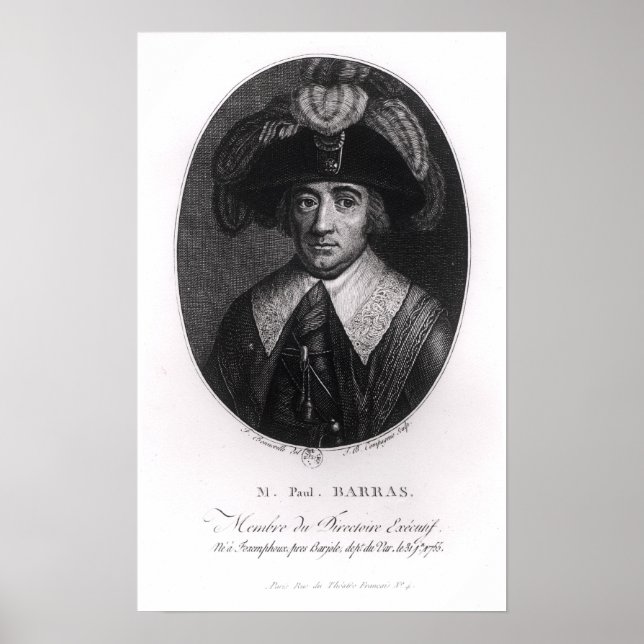 Paul Francois Jean Nicolas  Vicomte de Barras Poster (Front)