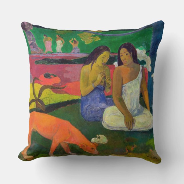 Paul Gauguin | Arearea (The Red Dog), 1892 Cushion (Front)