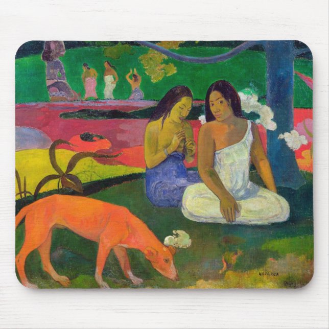 Paul Gauguin | Arearea (The Red Dog), 1892 Mouse Pad (Front)