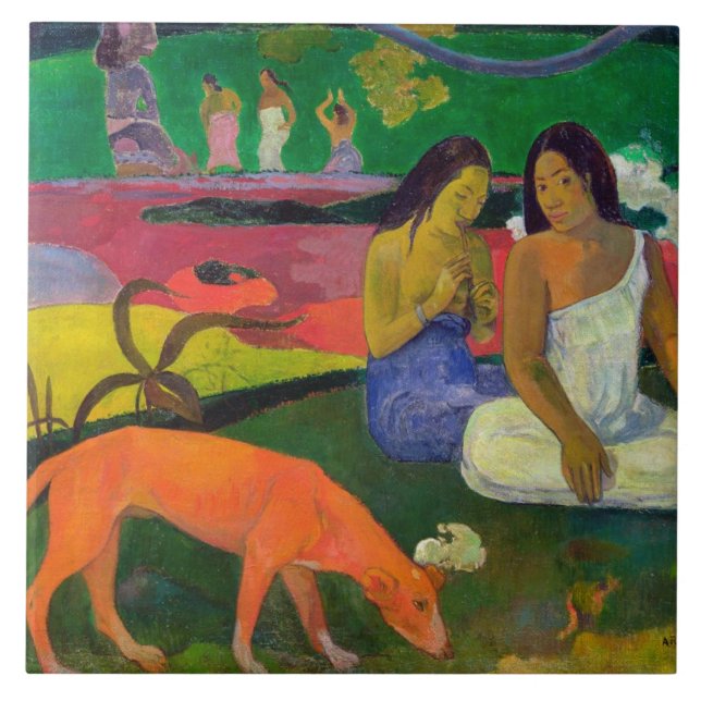 Paul Gauguin | Arearea (The Red Dog), 1892 Tile (Front)
