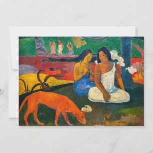 Paul Gauguin - Arearea / The Red Dog Invitation