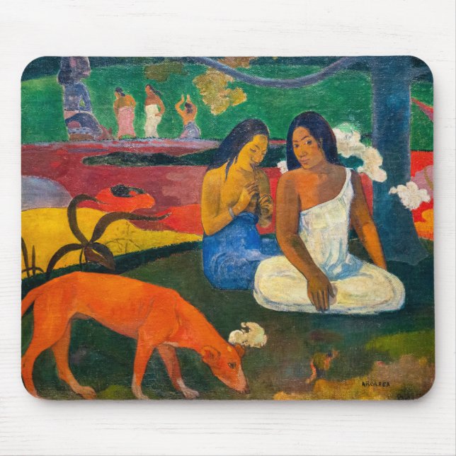 Paul Gauguin - Arearea / The Red Dog Mouse Pad (Front)