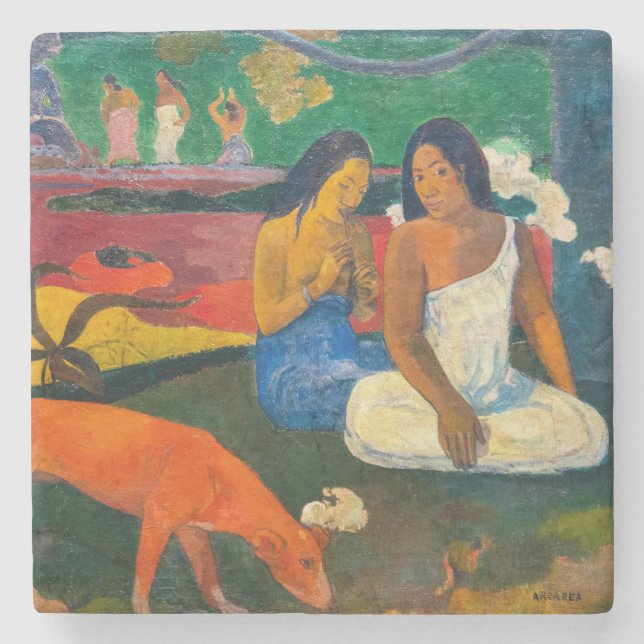 Paul Gauguin - Arearea / The Red Dog Stone Coaster (Front)