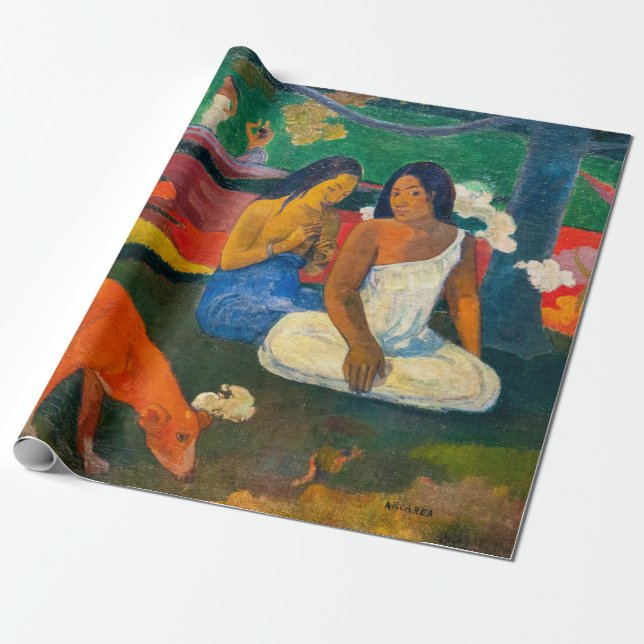 Paul Gauguin - Arearea / The Red Dog Wrapping Paper (Unrolled)