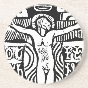 Paul Gauguin Crucifix Design Coaster