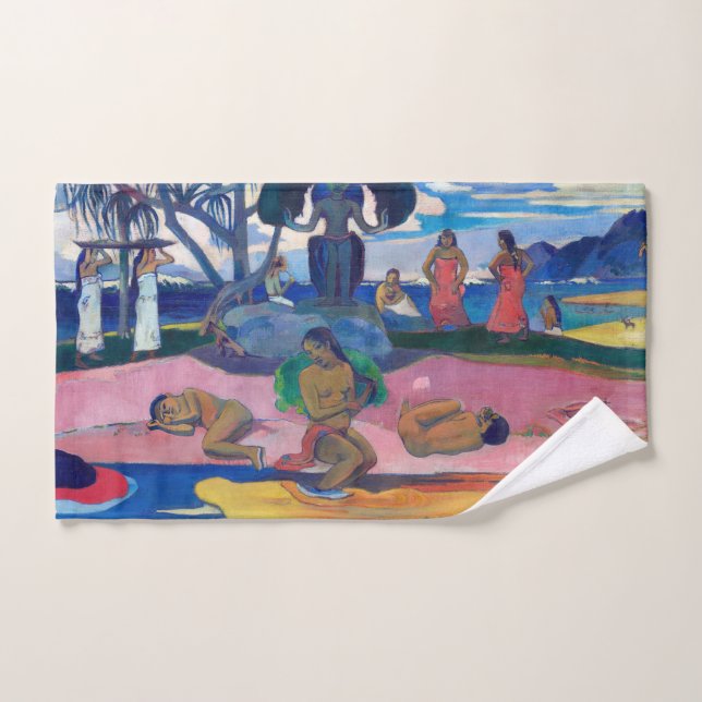 Paul Gauguin - Day of the God / Mahana no atua Bath Towel Set (Hand Towel)