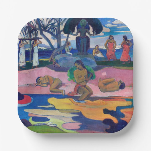Paul Gauguin - Day of the God / Mahana no atua Paper Plate (Front)