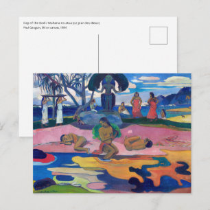 Paul Gauguin - Day of the God / Mahana no atua Postcard