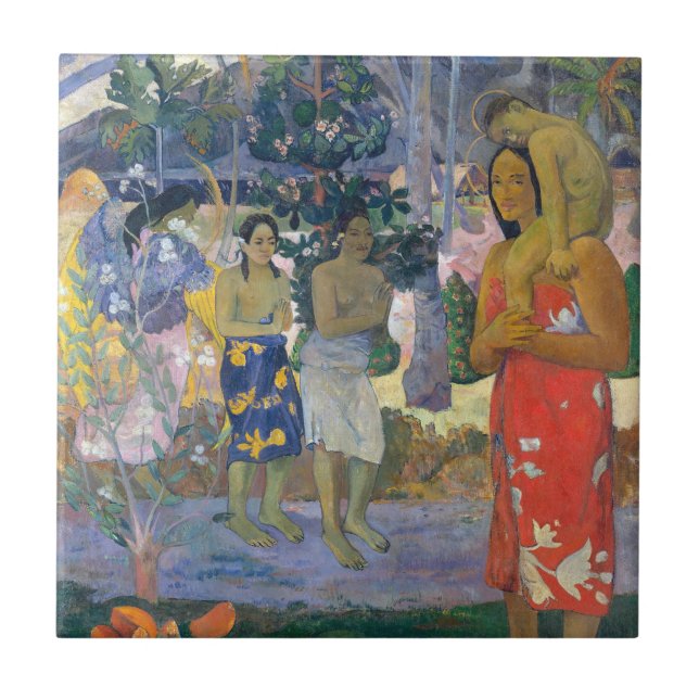 Paul Gauguin - Hail Mary / Ia Orana Maria Ceramic Tile (Front)