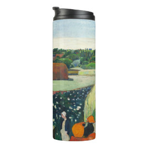 Paul Gauguin Haystacks in Brittany Countryside Thermal Tumbler