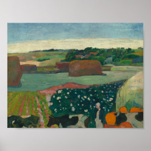 Paul Gauguin - Haystacks in Brittany Poster