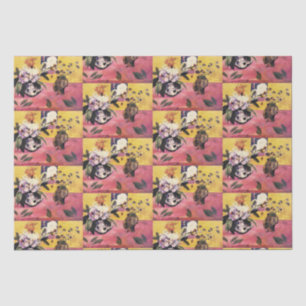 Paul Gauguin Head-Shaped Vase and Japanese Woodcut Tissue Paper