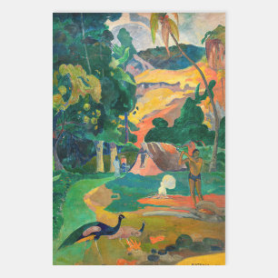 Paul Gauguin - Landscape with Peacocks / Matamoe Wrapping Paper Sheet