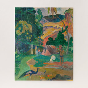 Paul Gauguin Matamoe Landscape with Peacocks Jigsaw Puzzle