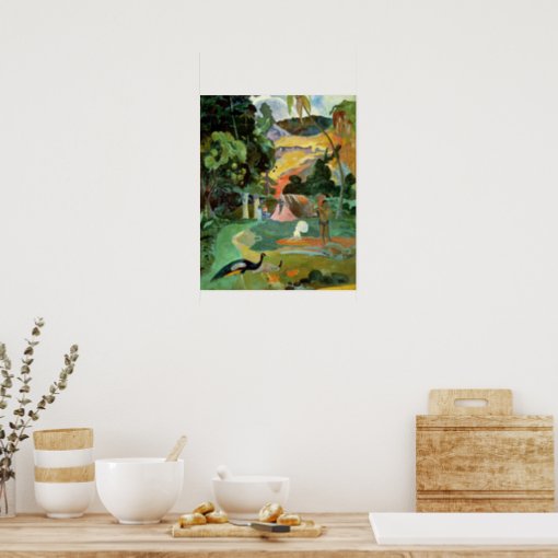 Paul Gauguin | Matamoe or, Landscape with Peacocks Poster | Zazzle