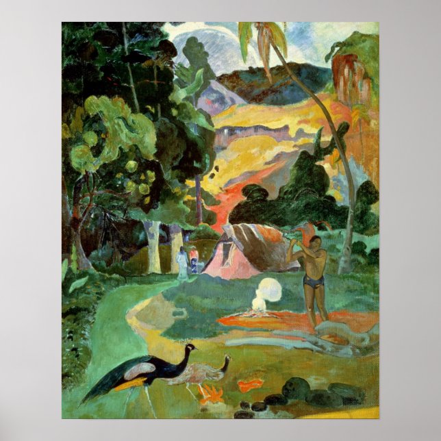 Paul Gauguin | Matamoe or, Landscape with Peacocks Poster (Front)