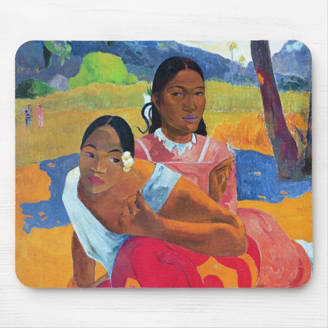 Paul Gauguin | Nafea Faaipoipo , 1892 Mouse Pad (Front)