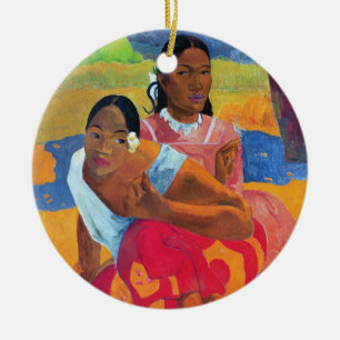 Paul Gauguin   Nafea Faaipoipo (When are you Getti Ceramic Ornament