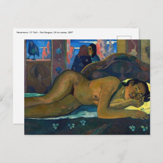 Paul Gauguin - Nevermore / O Taiti Postcard (Front/Back)
