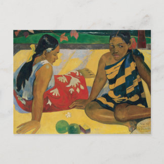 Paul Gauguin - Parau Api. What News Postcard