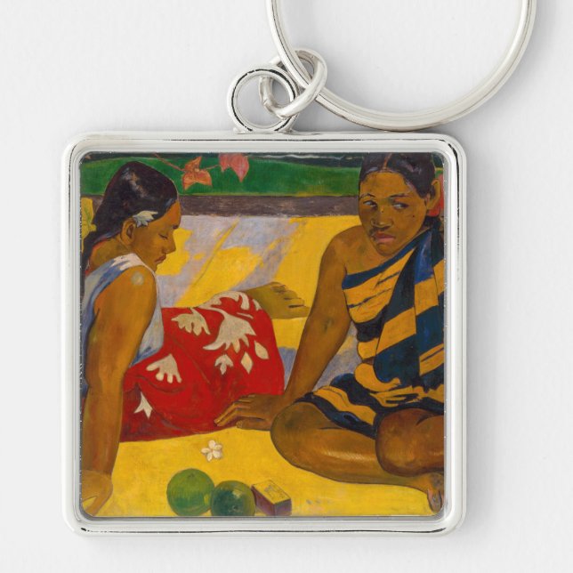 Paul Gauguin - Parau Api / What's New? Key Ring (Front)