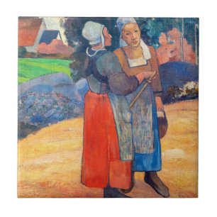 Paul Gauguin - Paysannes Bretonnes Ceramic Tile