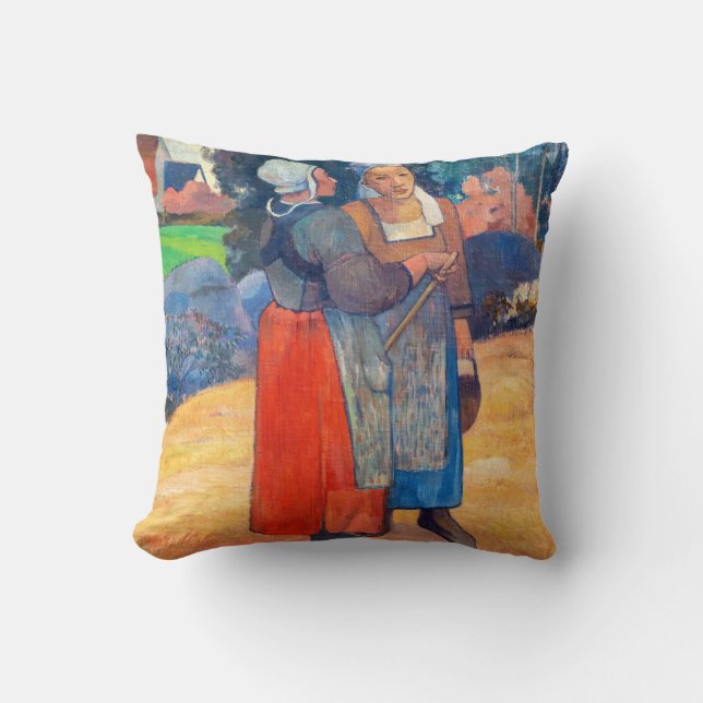 Paul Gauguin - Paysannes Bretonnes Cushion (Front)