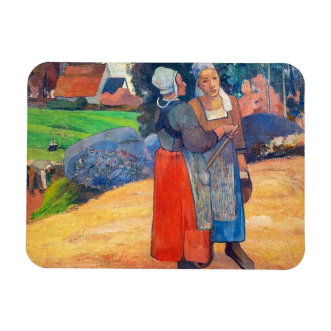 Paul Gauguin - Paysannes Bretonnes Magnet (Horizontal)