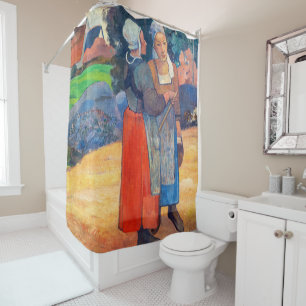 Paul Gauguin - Paysannes Bretonnes Shower Curtain