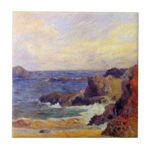 Paul Gauguin - Rocky Coast Fine Art Painting Tile