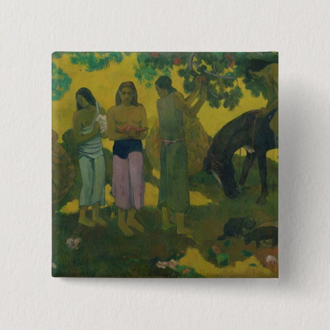 Paul Gauguin | Rupe Rupe , 1899 15 Cm Square Badge (Front)