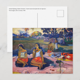 Paul Gauguin - Sacred Spring, Sweet Dreams Postcard
