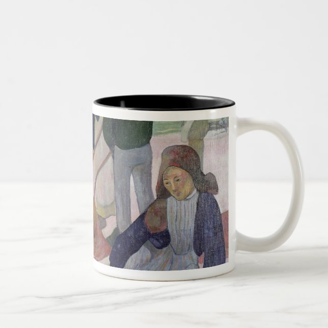 Paul Gauguin | Seaweed Gatherers, 1889 Two-Tone Coffee Mug (Right)