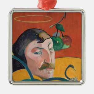 Paul Gauguin   Self-Portrait, 1889 (oil on wood) Metal Tree Decoration