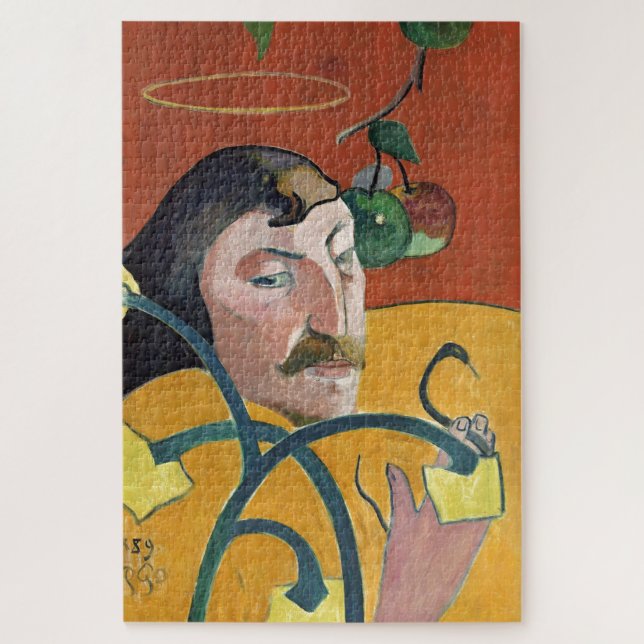 Paul Gauguin Self Portrait Art Painting Jigsaw Puzzle (Vertical)