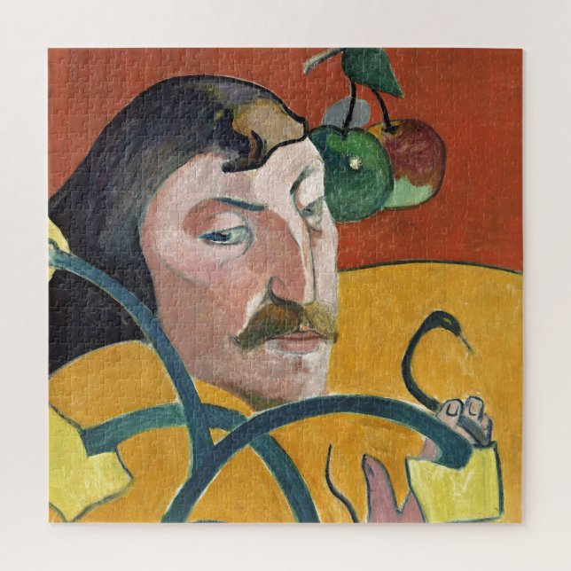 Paul Gauguin Self Portrait Art Painting Jigsaw Puzzle (Vertical)