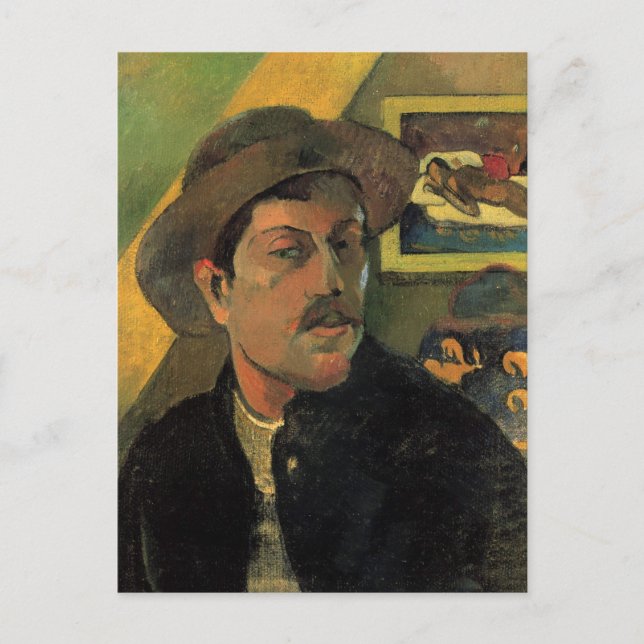 Paul Gauguin Self Portrait Postcard (Front)