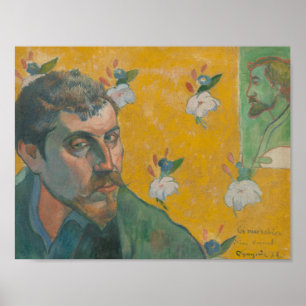 Paul Gauguin - Self-portrait with portrait Poster