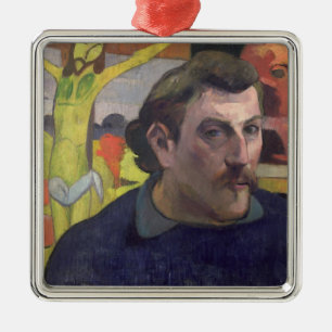 Paul Gauguin Self Portrait with the Yellow Chris Metal Tree Decoration