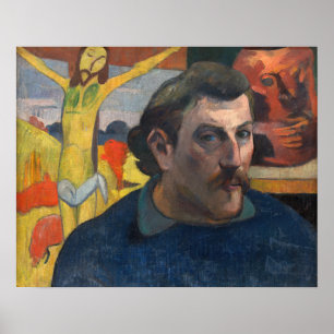 Paul Gauguin - Self-Portrait with Yellow Christ Poster