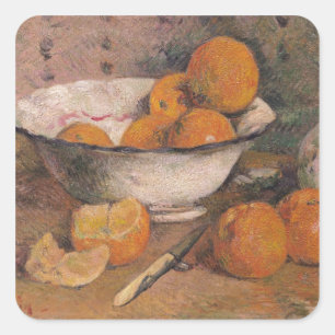 Paul Gauguin   Still life with Oranges, 1881 Square Sticker