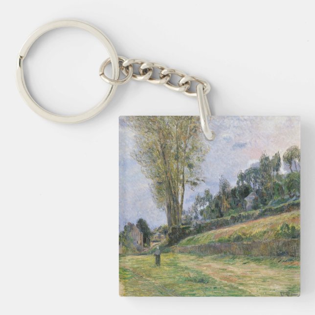Paul Gauguin | Street in Rouen Key Ring (Front)