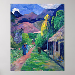 Paul Gauguin - Street in Tahiti Poster