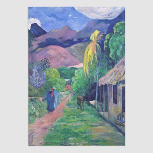 Paul Gauguin - Street in Tahiti Tissue Paper