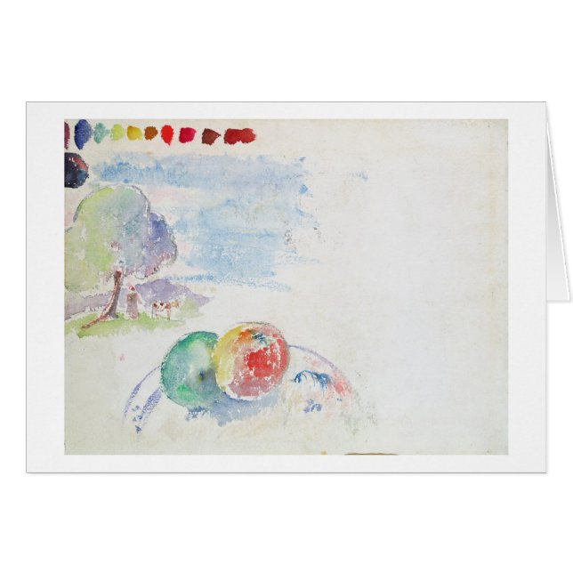 Paul Gauguin | Study of Fruits and a Landscape, 18 (Front Horizontal)
