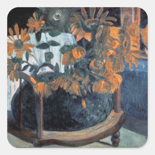 Paul Gauguin | Sunflowers, 1901 Square Sticker (Front)